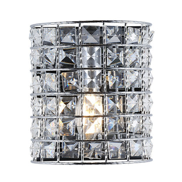 Clara Deco Metal/Crystal Classic Glam LED Vanity Light - JONATHAN Y
